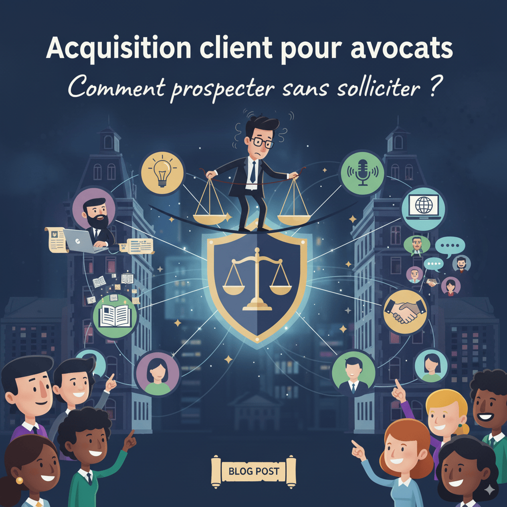 Acquisition client pour avocats : comment prospecter sans solliciter ?